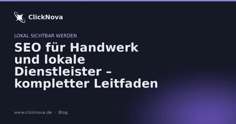 SEO für Handwerk: der komplette Leitfaden